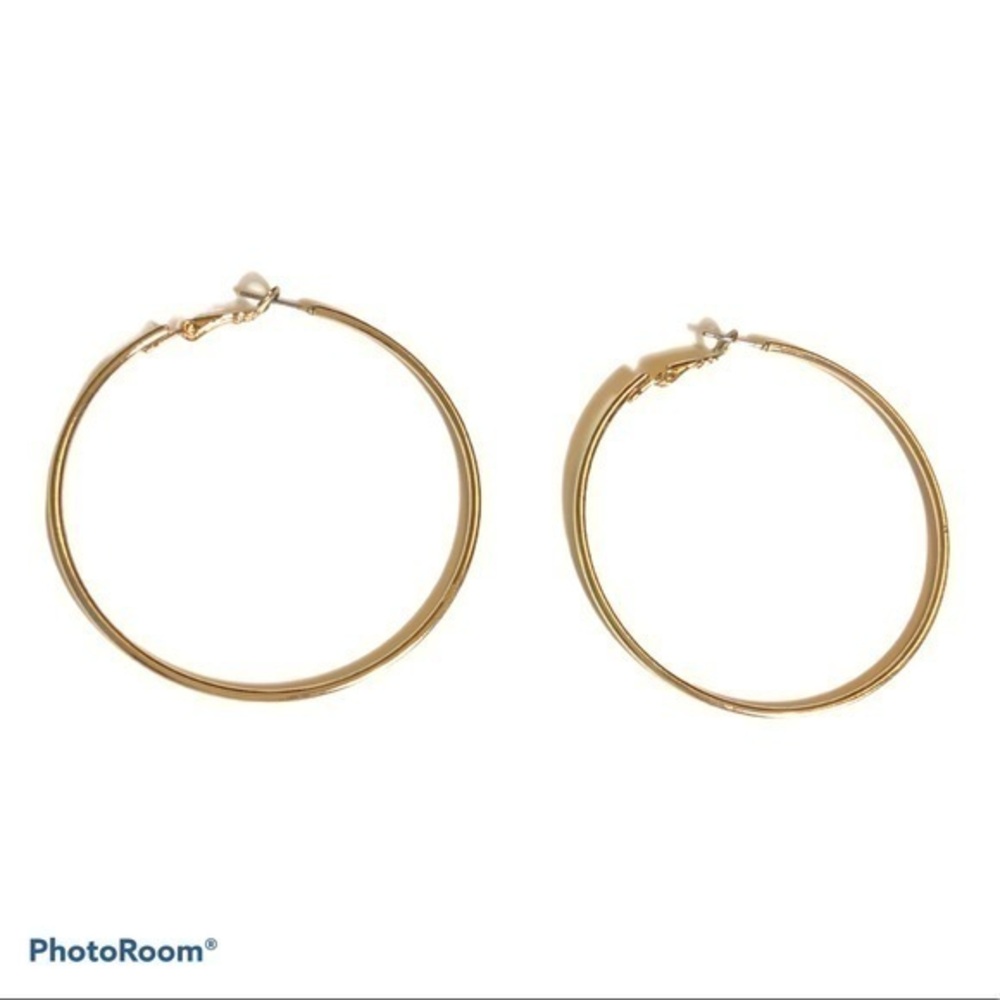 Gold color‎ Metal 2” hoops